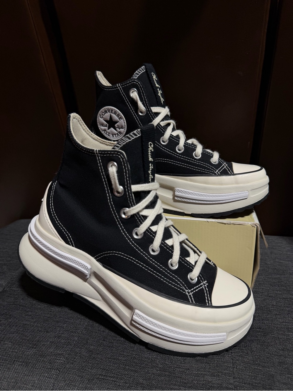 Converse Run Star Legacy CX Chuck Taylor Black Platform Sneakers Women’s 7.5 - Picture 10 of 13